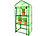 Blumenhäuser: Royal Gardineer Folien-Gewächshaus, 4 Etagen, aufrollbare Tür, 69 x 160 x 49 cm, grün