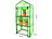 Royal Gardineer Folien-Gewächshaus, 4 Etagen, aufrollbare Tür, 69 x 160 x 49 cm, grün Royal Gardineer Folien-Gewächshäuser mit Etagen