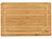 Rosenstein & Söhne Bambus-Schneidebrett mit Saftrille, 38 x 25 cm, antibakteriell Rosenstein & Söhne 
