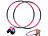 PEARL sports 2er-Set Hula-Hoop-Reifen, Schaumstoff-Ummantelung, bis 1,8kg, Ø 98cm PEARL sports Hula-Hoop-Reifen
