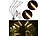 Lunartec 4-flammige Vollspektrum-LED-Pflanzenlampe & Dreibein-Stativ Lunartec Vollspektrum-LED-Pflanzenlampen mit Schwanenhals