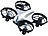 Simulus Mini-Quadrocopter, Fernbedienung, Gesten-Steuerung, Hindernis-Sensoren Simulus Ferngesteuerter Mini-Quadrocopter mit Gesten-Steuerung und IR-Sensoren