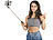PEARL 2in1-Smartphone-Stativ & Selfie-Stick bis 68 cm, inkl. Fernauslöser PEARL Selfie-Sticks und Smartphone-Stative