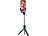PEARL 2er-Set 2in1-Smartphone-Stativ & Selfie-Stick bis 68 cm PEARL Selfie-Sticks und Smartphone-Stative