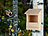 Royal Gardineer Vogel-Nistkasten mit Halbhöhle, Massivholz vormontiert, zum Aufhängen Royal Gardineer Vogel-Nistkästen (vormontiert)