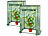 Foliengewächshaus: Royal Gardineer 2er-Set Tomaten-Folien-Gewächshäuser, Aufroll-Tür, 100x50x150 cm, grün