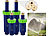 Sprinkler Garten: Royal Gardineer 4er-Set versenkbare Bewässerungssprinkler mit 3 Sprühköpfen, bis 50 qm