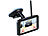 Lescars Kabellose Solar-Funk-Rückfahrkamera mit Full HD & 5" (12,5 cm) Monitor Lescars Solar-Rückfahrkameras mit Monitor