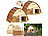 Royal Gardineer 2er-Set wetterfeste Igelhäuser mit Schindeldach aus Echtholz, Bausatz Royal Gardineer Igelhaus-Bausätze