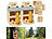 Natur-Holzbausatz Kinder: Royal Gardineer 2er-Set Eichhörnchen-Futterhaus, Maiskolbenhalter, Metalldach, Bausatz