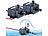 Teichpumpe: Royal Gardineer 2er Set Mini-Wasserpumpe mit 240 l/h Kapazität,Förderhöhe bis 3m,12V