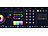 Luminea Home Control 2er-Set smarte Stimmungsleuchten, RGB-IC-LEDs, 15 Modi, WLAN, schwarz Luminea Home Control