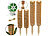 Pflanzenpfähle: Royal Gardineer 4er-Set Rankhilfen aus Kokosfaser & Holz, 2x40 cm, 2x30 cm, Juteschnur