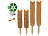 Royal Gardineer 4er-Set Rankhilfen aus Kokosfaser & Holz, 2x40 cm, 2x30 cm, Juteschnur Royal Gardineer Pflanzstäbe aus Holz und Kokosfasern