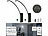 Lunartec 2er-Set LED-Außenwandleuchte PIR-Sensor, 2.300 lm, 20 W, IP65, schwarz Lunartec