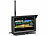 Lescars 2in1-Solar-Funk-Rückfahrkamera- & Überwachungs-Set, Full HD 7"-Monitor Lescars Solar-Rückfahrkameras und Überwachungskameras mit Monitor