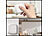 Luminea Home Control Smarte mobile WLAN-Fernbedienung mit 2 Tasten, Licht & Szenen steuern Luminea Home Control Smarthome-Taster zum Steuern von Szenen und kompatiblen Geräten
