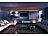 Luminea Home Control WLAN-Akku-Leuchtkugel mit RGBW-LEDs und App, 576 lm, IP54, Ø 30 cm Luminea Home Control WLAN-Akku-Leuchtkugeln RGBW
