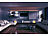 Luminea Home Control WLAN-Akku-Leuchtkugel mit RGBW-LEDs und App, 576 lm, IP54, Ø 20 cm Luminea Home Control WLAN-Akku-Leuchtkugeln RGBW