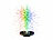 Royal Gardineer LED-Solar-Springbrunnen, 3 W, 7 Farben, 8 RGB-LEDs, 1.500 mAh, 6 Düsen Royal Gardineer Solar-Teich-Springbrunnen mit RGB-LEDs