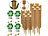 Royal Gardineer 16er-Set Rankhilfen aus Kokosfaser & Holz, 2x40 cm, 2x30 cm,Juteschnur Royal Gardineer