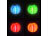 Lunartec 4er-Set Solar-LED-Lampions, Dämmerungssensor, IP44, Ø 30 cm, bunt Lunartec
