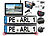 Lescars Solar-Funk-HD-Front- & Rückfahrcam, Splitscreen-Monitor Abstandswarner Lescars Solar-Funk-Front- und Rückfahrkameras mit Monitor