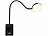 Lunartec 2er-Set Dimmbare CCT-LED-Steckerleuchten mit Steckdose, schwarz Lunartec CCT-LED-Steckdosenleuchten mit durchgeschleifter Steckdose