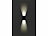 Lunartec Solar-LED-Wandleuchte mit 2 einstellbaren Lichtkegeln, warmweiß, Akku Lunartec