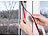 infactory 8er-Set Fenster-Fliegengitter, Magnetleisten, 130x150cm, anthrazit infactory Universal-Fenster-Fliegengitter mit Magnetleisten