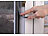 infactory 4er-Set Fenster-Fliegengitter, Magnetleisten, 130x150cm, weiß infactory