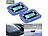 Lescars 2er-Set ultrakompakte, digitale e-Parkscheiben mit ECE-Zulassung Lescars