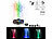Royal Gardineer LED-Solar-Springbrunnen, 2 W, 4 RGB-LEDs, 1.200 mAh, 5 Düsen Royal Gardineer Solar-Teich-Springbrunnen mit RGB-LEDs