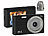 Somikon Digitale Foto-Kompaktkamera, interp. 4K-Auflösung, Sony-Sensor, 44 MP Somikon