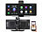 Lescars IPS-HD-Touchscreen, Android&Apple CarPlay, 10,26"/26 cm, 2K-Frontcam Lescars Carplay-Wireless-IPS-HD-Touchscreen mit Frontkamera