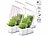 PEARL 4er Mini-Gewächs & Anzucht-Station,2 Töpfe,Wachstums-LEDs & Wassertank PEARL Intelligente Pflanzen-Anzucht-Systeme mit LED-Licht und Timer