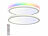 Luminea 2er-Set Slim-CCT-LED-Deckenleuchten, RGB-Hintergrundlicht,dimmbar,IP44 Luminea Flache CCT-LED-Deckenleuchten mit RGB-Hintergrundbeleuchtung, dimmbar, Fernbedienung