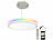 Luminea Home Control Super Slim WLAN-CCT-LED-Deckenlampe, 24 Watt, App, Hängehalterung Luminea Home Control Super-Slim-LED-Deckenlampen mit Hängehalterung, RGB-Backlight, WLAN und Fernbedienung