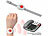 simvalley communications Senioren-Notruf-Telefon, Funk-SOS-Taster & zusätzliches SOS-Armband simvalley communications Senioren-Notruf-Festnetztelefone mit Notruf-Taster und Freisprech-Funktion