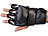 PEARL sports Halbfinger-Boxhandschuhe aus Kunstleder mit Knöchelpolsterung, Größe L PEARL sports Halbfinger-Boxhandschuhe