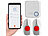 CASAcontrol Smartes SOS-Notrufknopf-Set für Senioren, 2x Sender, 1x Empfänger, App CASAcontrol Smarte SOS-Notrufknopf-Sets