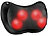 newgen medicals Shiatsu-Massagekissen, Wärmefunktion, 4 Massageköpfe, Befestigungsband newgen medicals Shiatsu Massagekissen