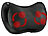 newgen medicals Shiatsu-Massagekissen, Wärmefunktion, 4 Massageköpfe, Befestigungsband newgen medicals Shiatsu Massagekissen