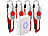 CASAcontrol SOS-Notrufknopf-Set für Senioren, 4x Sender, 1x Empfänger, 110dB, IP44 CASAcontrol SOS-Notrufknopf-Sets