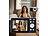 Somikon Digitale Kompaktkamera mit 64 MP, 5K, Autofokus, 16-facher Digitalzoom Somikon Digitalkameras mit nativer 4K-Auflösung und Autofokus
