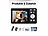 Somikon Digitale Kompaktkamera mit 64 MP, 5K, Autofokus, 16-facher Digitalzoom Somikon Digitalkameras mit nativer 4K-Auflösung und Autofokus