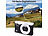 Somikon Digitale Kompaktkamera mit 64 MP, 5K, Autofokus, 16-facher Digitalzoom Somikon Digitalkameras mit nativer 4K-Auflösung und Autofokus