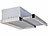 Rosenstein & Söhne Flachschirm-Dunstabzugshaube, Umluft, 350m³/Std. Saugleistung, silber Rosenstein & Söhne Flachschirm-Dunstabzugshauben Umluft/Abluft, Unterbau 