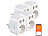 Luminea Home Control 4er-Set WLAN-Steckdose m. Energiekostenmesser, 1x USB-C 20W, 2x USB-A Luminea Home Control WLAN-Steckdosen mit Stromkosten-Messfunktion und USB