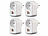 revolt 4er-Set 3in1-Steckdose, USB-C PD 30 W, USB-A mit QC 3.0 30 W, 230 Volt revolt Steckdosen mit USB-C mit Power Delivery und USB-A mit Quick Charge